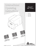 Monarch 9860 Operating Instructions Manual