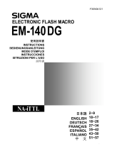 Sigma EM-140 DG Macro Flash Canon Bedienungsanleitung