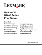 Lexmark MARKNET N7000 PRINT SERVER Bedienungsanleitung