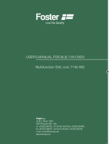 Foster cod. 7145 000 Benutzerhandbuch