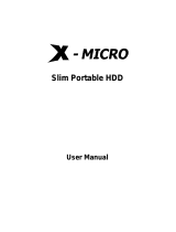 X-Micro Slim Portable HDD Benutzerhandbuch