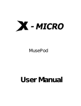 X-Micro MusePod Benutzerhandbuch
