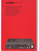 TANDBERG TIA 3012 Operating Instructions Manual