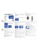 ADS Technologies MEDIATV PVR Quick Manual