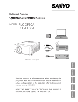 Sanyo PLC-XF60A Quick Reference Manual