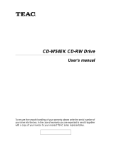 TEAC CDW54E Benutzerhandbuch