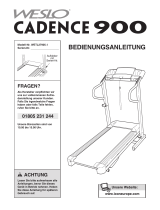Weslo Cadence 700 Treadmill Bedienungsanleitung