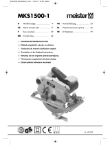 Meister MKS1500-1 Translation Of The Original Instructions