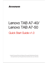 Lenovo Tab A7-40 Schnellstartanleitung