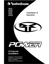 Rockford Fosgate Power 550S Bedienungsanleitung