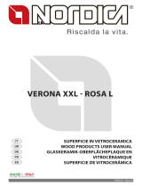 La Nordica Ceramic glass top kit for the Rosa L - Verona XXL cookers Bedienungsanleitung