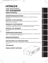 Hitachi CPSX5600W Benutzerhandbuch