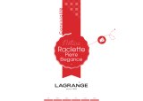 LAGRANGE 399002 Raclette Pierre Elégance Bedienungsanleitung