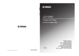 Yamaha CDS300 noir Benutzerhandbuch