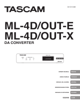 Tascam Dante ML-4D/OUT-E Bedienungsanleitung