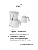 MIA Aroma Cafe Thermo Bedienungsanleitung