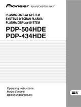 Pioneer PDP434HDE Bedienungsanleitung