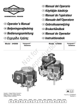 Simplicity ENGINE, MODEL 540000 610000, VANGUARD, GASEOUS Benutzerhandbuch