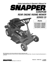 Simplicity OPERATOR'S MANUAL FOR MY09 SNAPPER EURO REAR ENGINE RIDERS Benutzerhandbuch