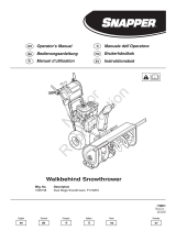 Simplicity SNAPPER CE SNOWTHROWER (P1732EX) Benutzerhandbuch