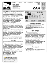 CAME ZA4 Benutzerhandbuch