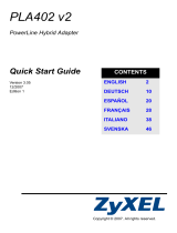 ZyXEL Communications PLA-402 V2 Bedienungsanleitung