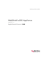 McAfee WebShield e500 Installationsanleitung