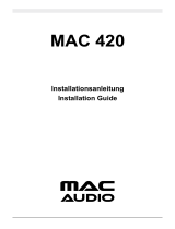 MAC Audio 420 Installationsanleitung