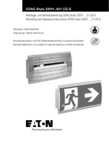 Eaton CEAG Style 22021 CG-S Mounting And Operating Instructions