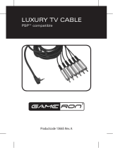 GAMERON LUXURY TV CABLE PSP Bedienungsanleitung