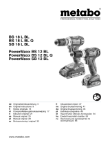 Metabo PowerMaxx BS 12 BL (601038500) кейс Benutzerhandbuch