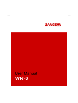 Sangean WR-2CL Benutzerhandbuch