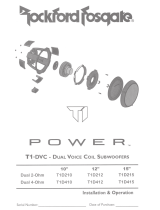 Rockford Fosgate Power T1D412 Installation & Operation Manual