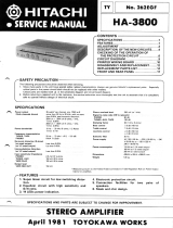 Hitachi HA-3800 Benutzerhandbuch