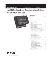 Eaton mMINT Installation and Use Manual
