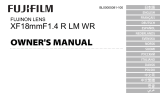 Fujifilm XF18mmF1.4 R LM WR Bedienungsanleitung