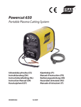 ESAB Powercut 650 Portable Plasma Cutting System Benutzerhandbuch