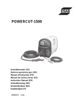 ESAB POWERCUT-1500 Benutzerhandbuch