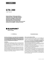 Bosch BLAUPUNKT GTA 200 Bedienungsanleitung