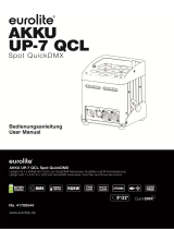 EuroLite AKKU UP-7 QCL Spot QuickDMX Benutzerhandbuch