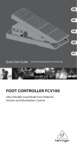 Behringer Foot Controller FCV100 Schnellstartanleitung