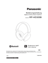 Panasonic RPHD305BE Bedienungsanleitung
