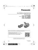 Panasonic HCX2000E Bedienungsanleitung