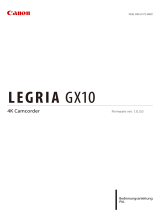 Canon LEGRIA GX10 Bedienungsanleitung
