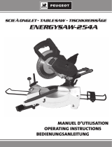 Peugeot ENERGYSAW-254A Operating Instructions Manual