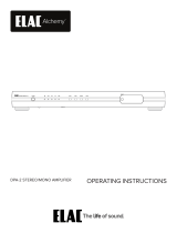 Elac DPA-2 Stereo/Mono Amplifier Bedienungsanleitung