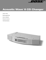 Bose CHARGEUR 5 CD ACOUSTIC WAVE MUSIC SYSTEM II Bedienungsanleitung