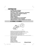 Hitachi G 14DSL Handling Instructions Manual