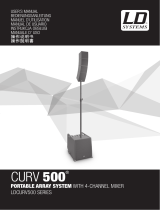 LD Systems CURV 500 AVS Portable Column PA System 2400W Benutzerhandbuch
