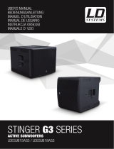 LD Systems Stinger SUB 15 G3 15" Passive Subwoofer Benutzerhandbuch